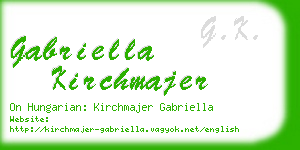 gabriella kirchmajer business card